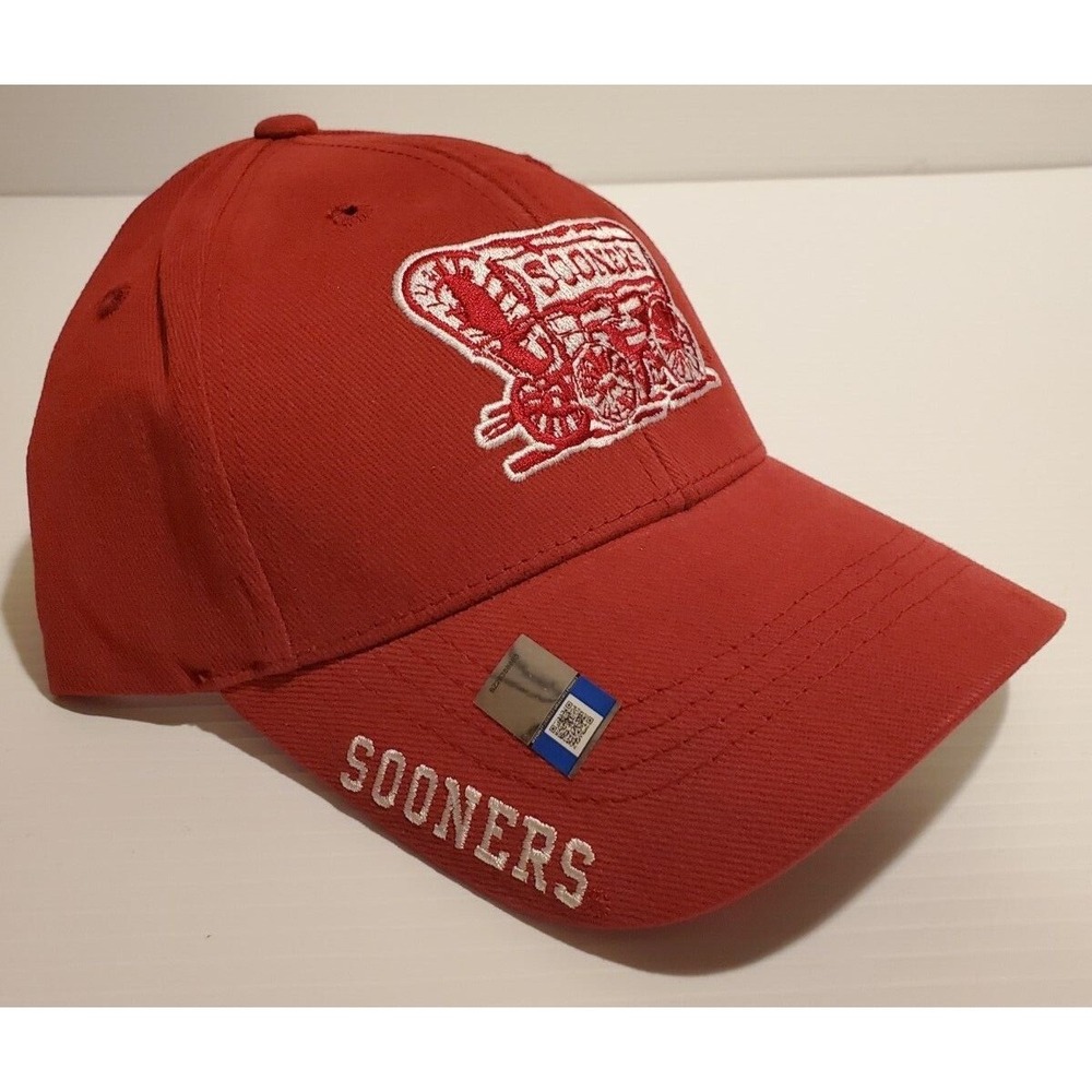 New Mens Russell Crimson Red Oklahoma Sooners Endless Adjustable Hat/Cap - OSFA - Picture 4 of 5